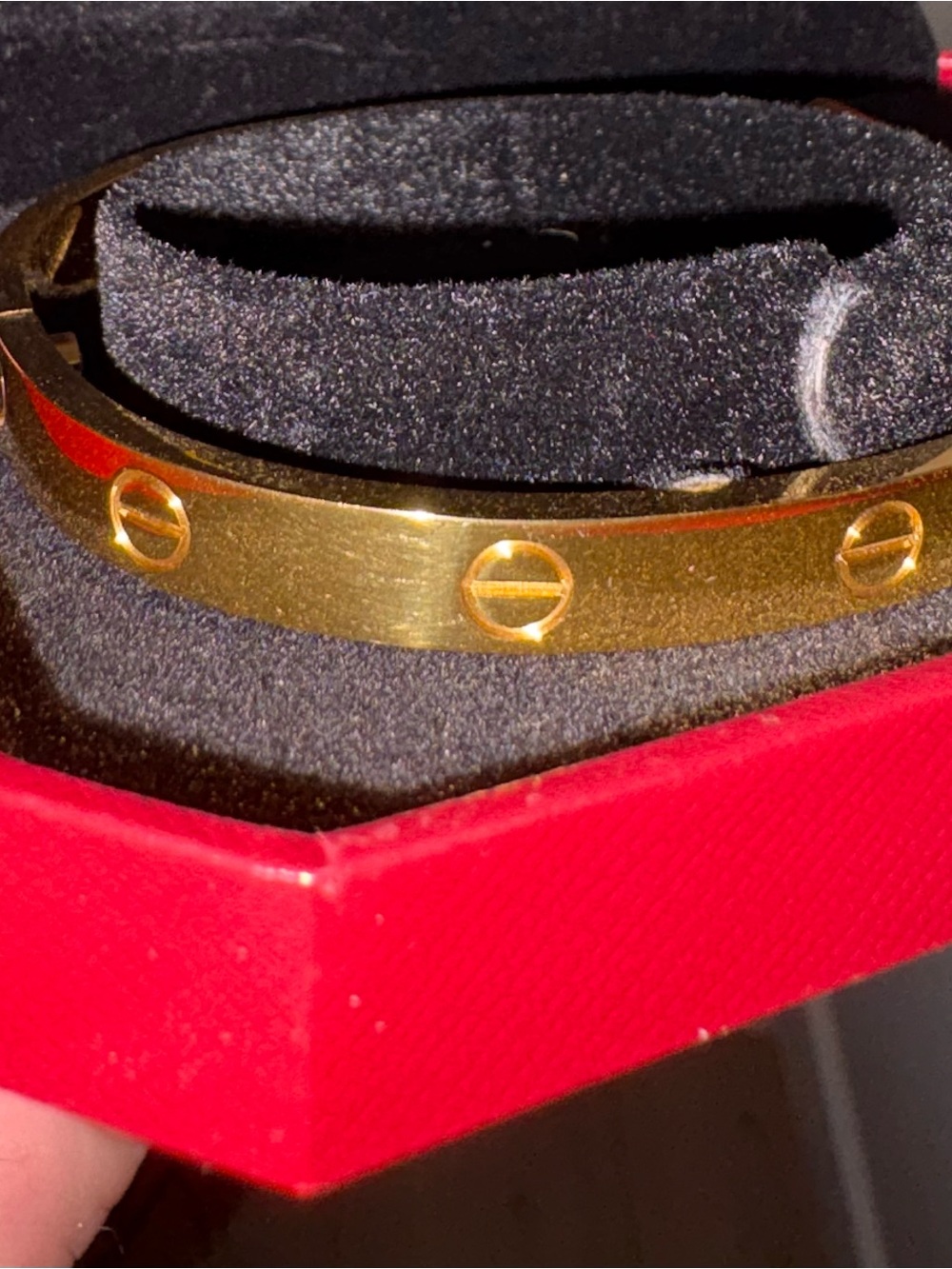 Gold Screw-Detail Woman’s Bracelet